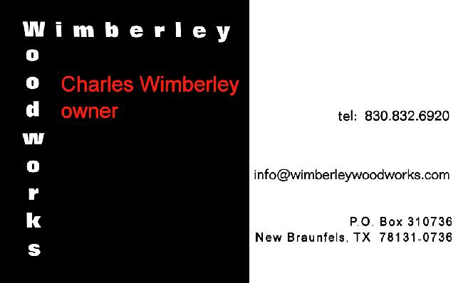 Business Card for Charles Wimberley