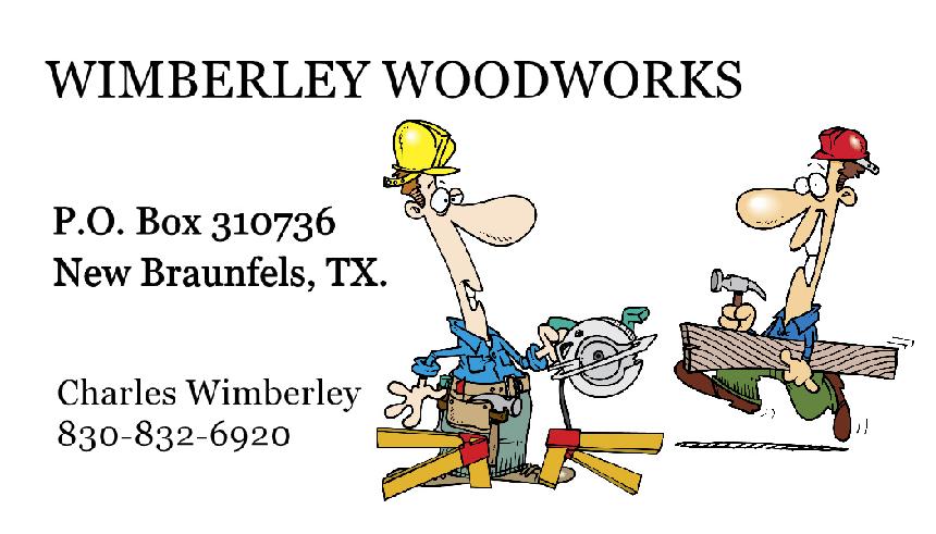 Wimberley Woodworks OnCall for all those Handyman Jobs! 